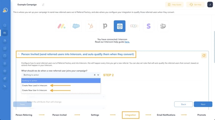 Intercom-step-2-configure-settings-in-referral-factory