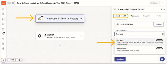 new-user-zap-zapier-referral-factory-send-referred-leads-trigger-app-event